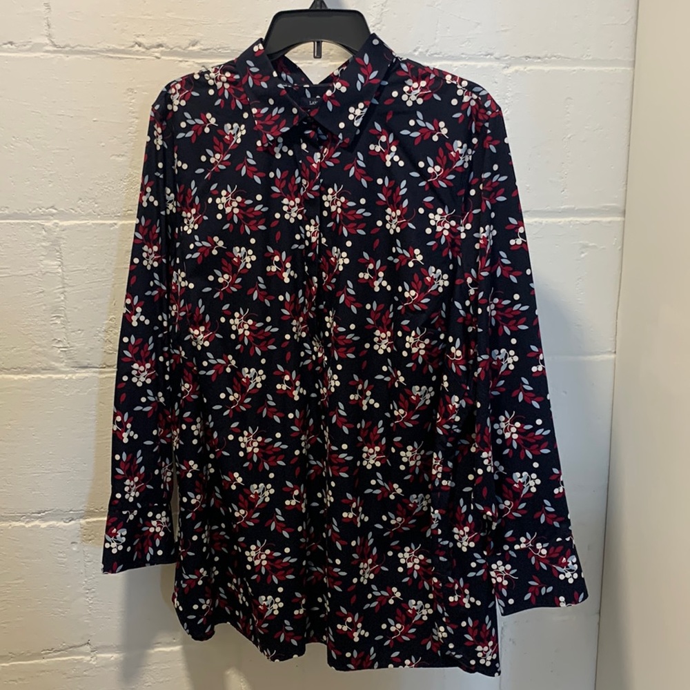 Plus Size Lands End Button Up Shirt. 20W. Like new.